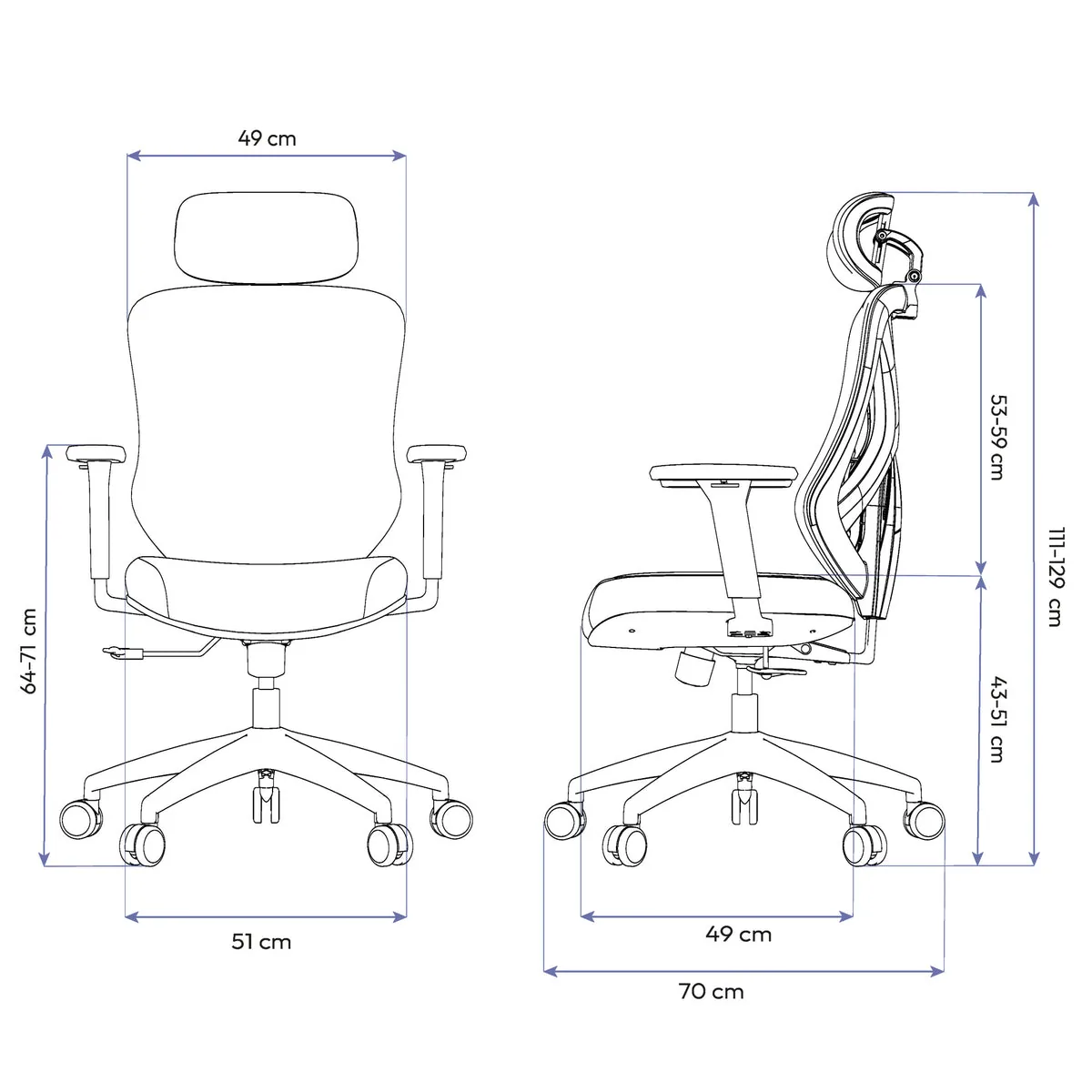Cadeira Ergonômica Elements Rasala