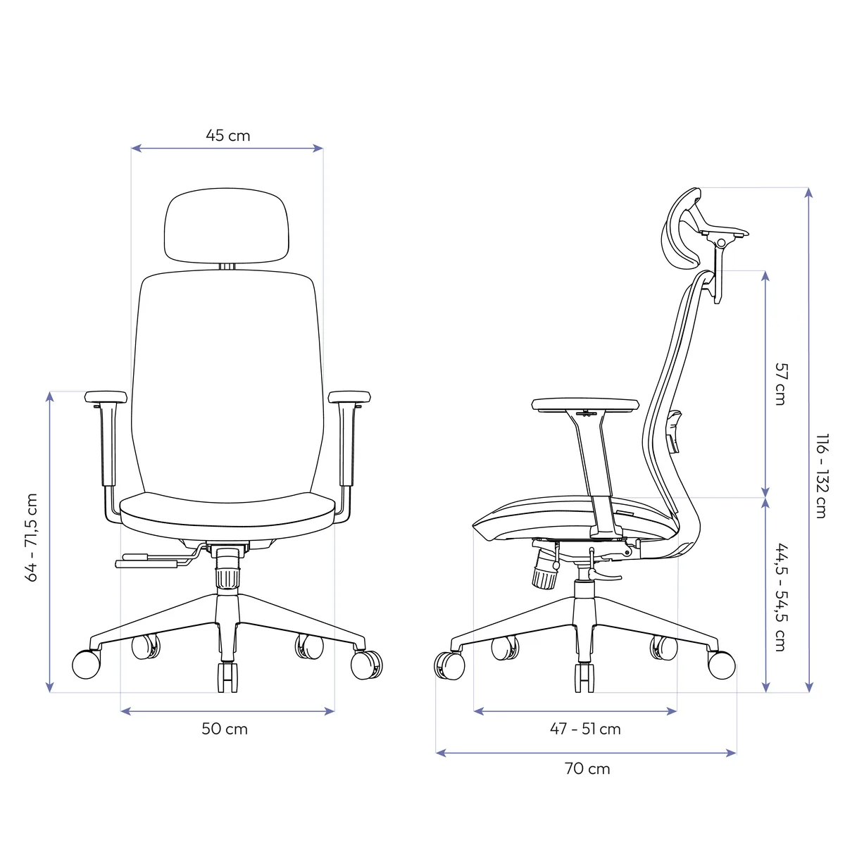 Cadeira Ergonômica Elements Serena