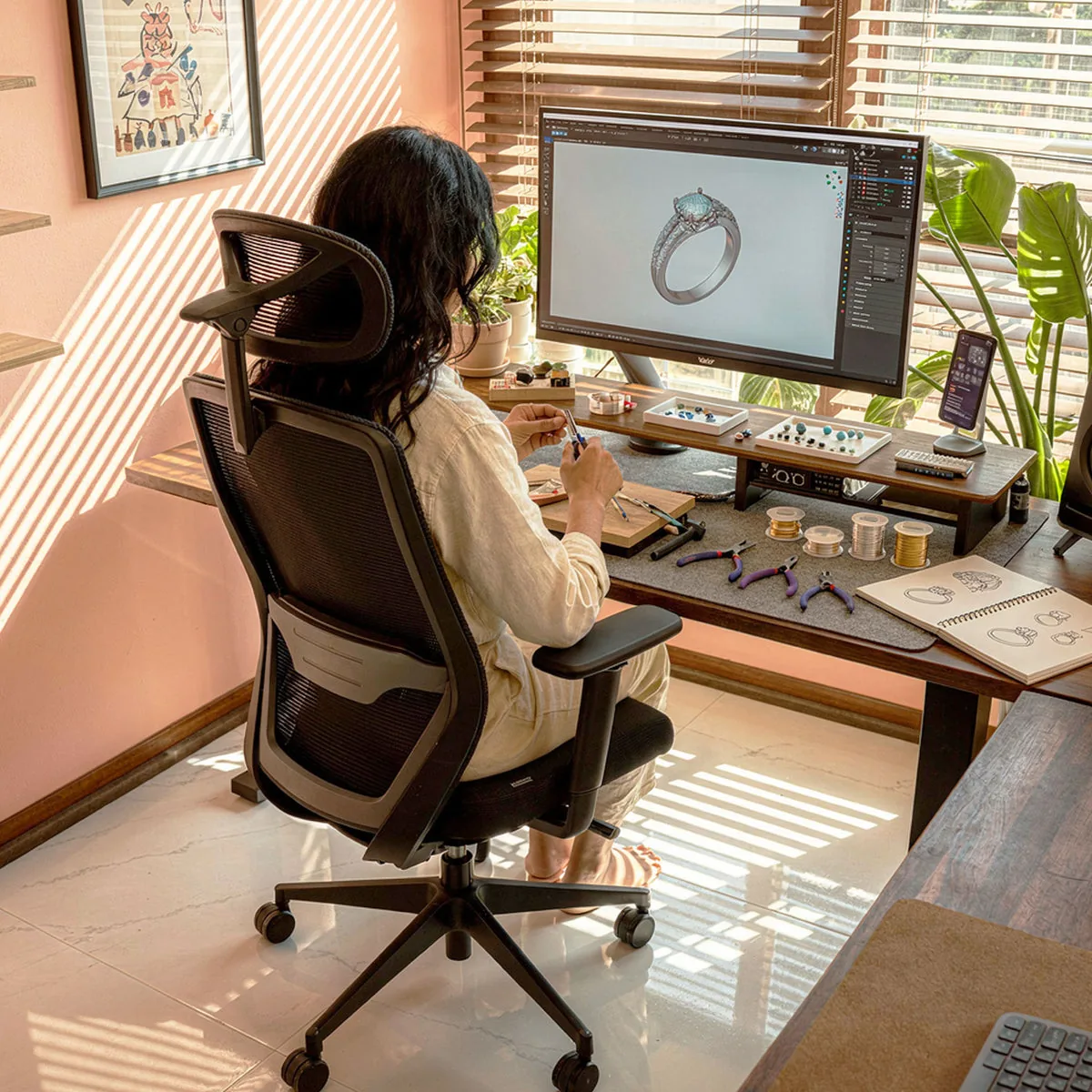 Cadeira Ergonômica Elements Serena